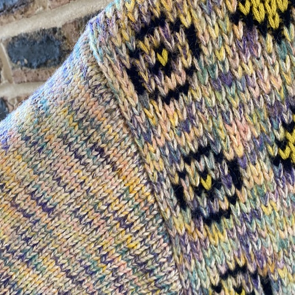 NWT Re/Done 50s crewneck cotton mohair mix sweater, multi-colored, Women’s Large - Picture 7 of 11